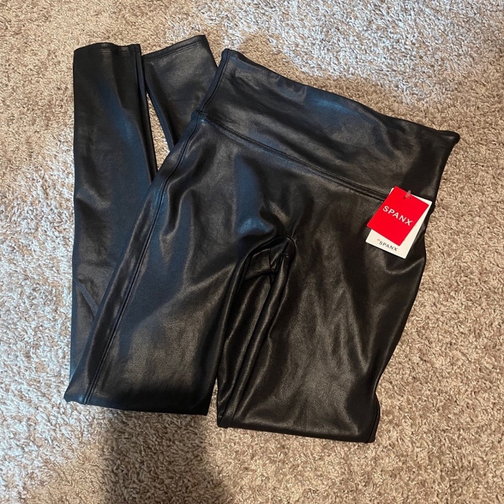 Spanx faux leather leggings